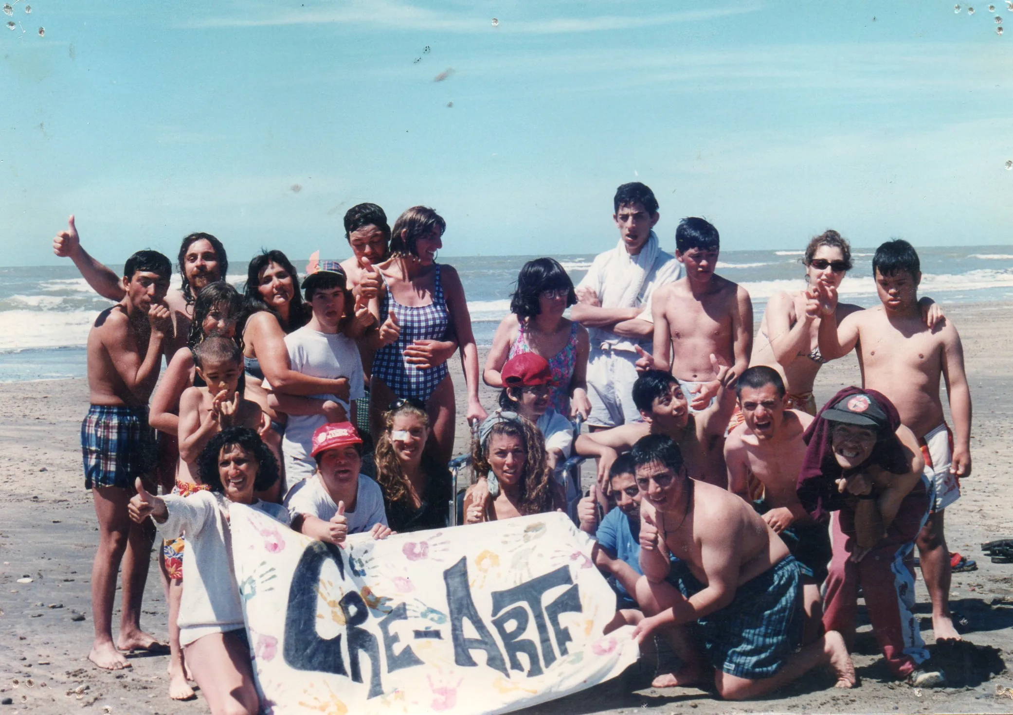 Fotografía histórica de los inicios de Cre Arte