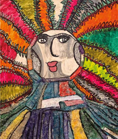 Pintura del taller de artes plásticas de Cre Arte